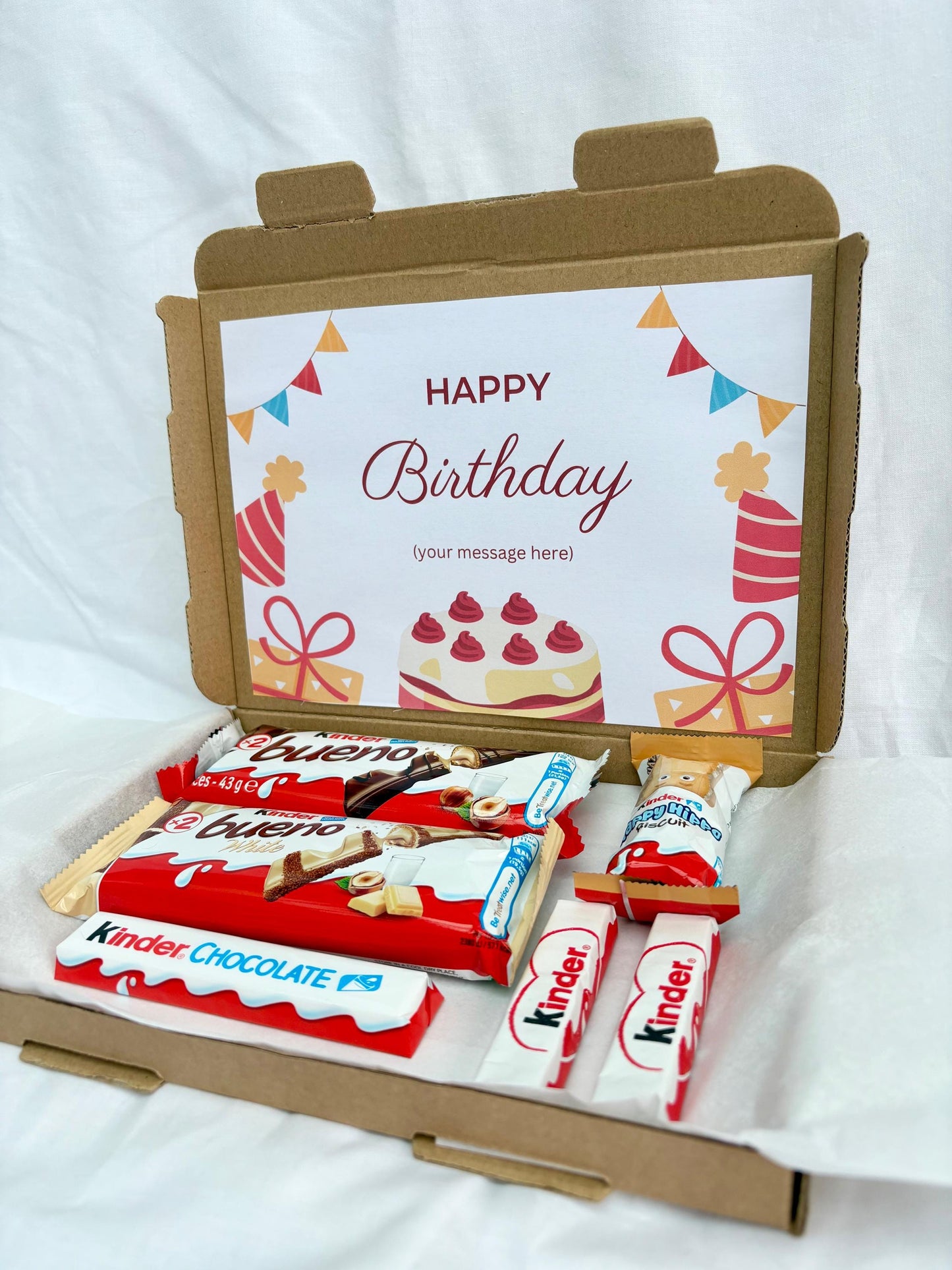 Chocolate Box | Kinder Bueno Chocolate Gift Box | Personalised | Treat Box | Birthday Gift | Special Occasion | Chocolate | Celebration
