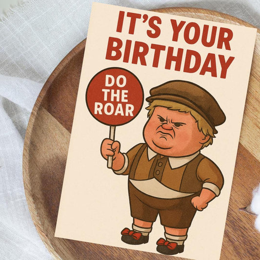 Funny Shrek Birthday Card | “Do The Roar” Meme | Lord Farquaad Kid | Humorous Birthday Greeting | Shrek-Inspired Card for Him or Her