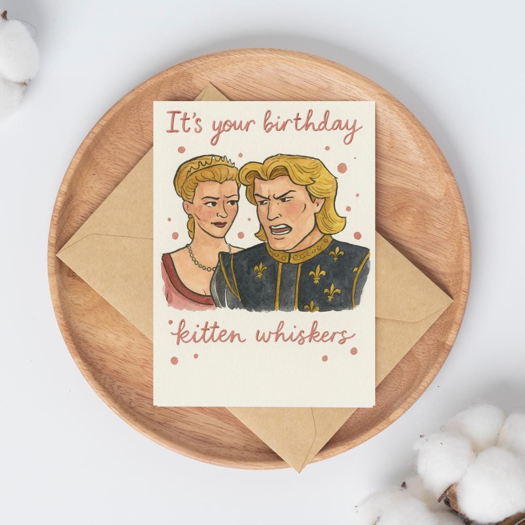 Funny Shrek Themed Birthday Card β Kitten Whiskers β Shrek Birthday Card β Quirky Birthday Card for Shrek Lovers - Pookie Card