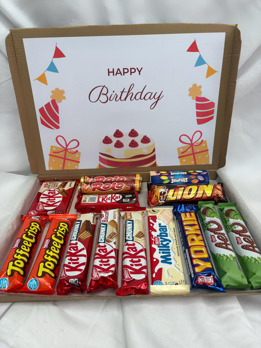 Chocolate Box | Nestle Chocolate Gift Box | Personalised Treat Box | Birthday Gift | Care Package for Her or Him | Special Occasion Hamper