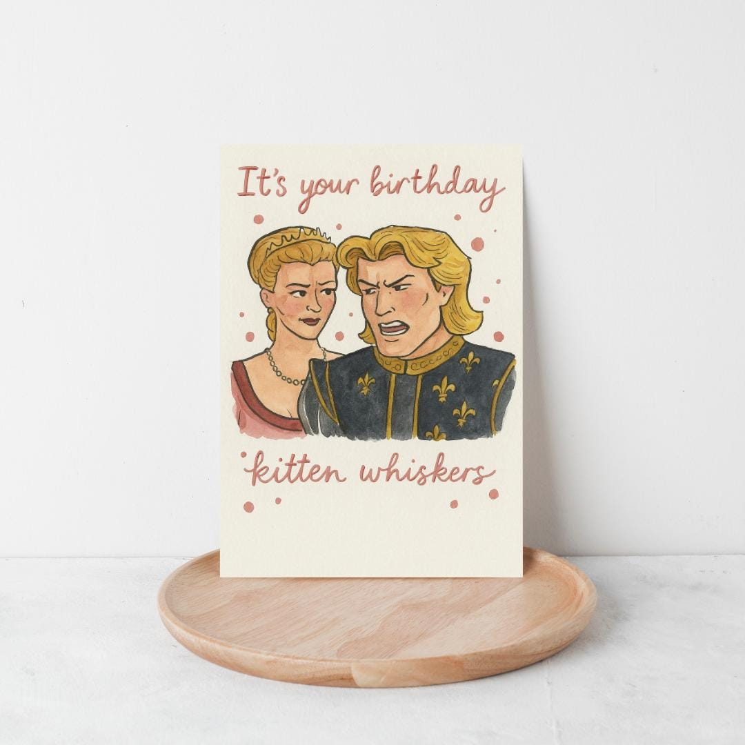 Funny Shrek Themed Birthday Card β Kitten Whiskers β Shrek Birthday Card β Quirky Birthday Card for Shrek Lovers - Pookie Card
