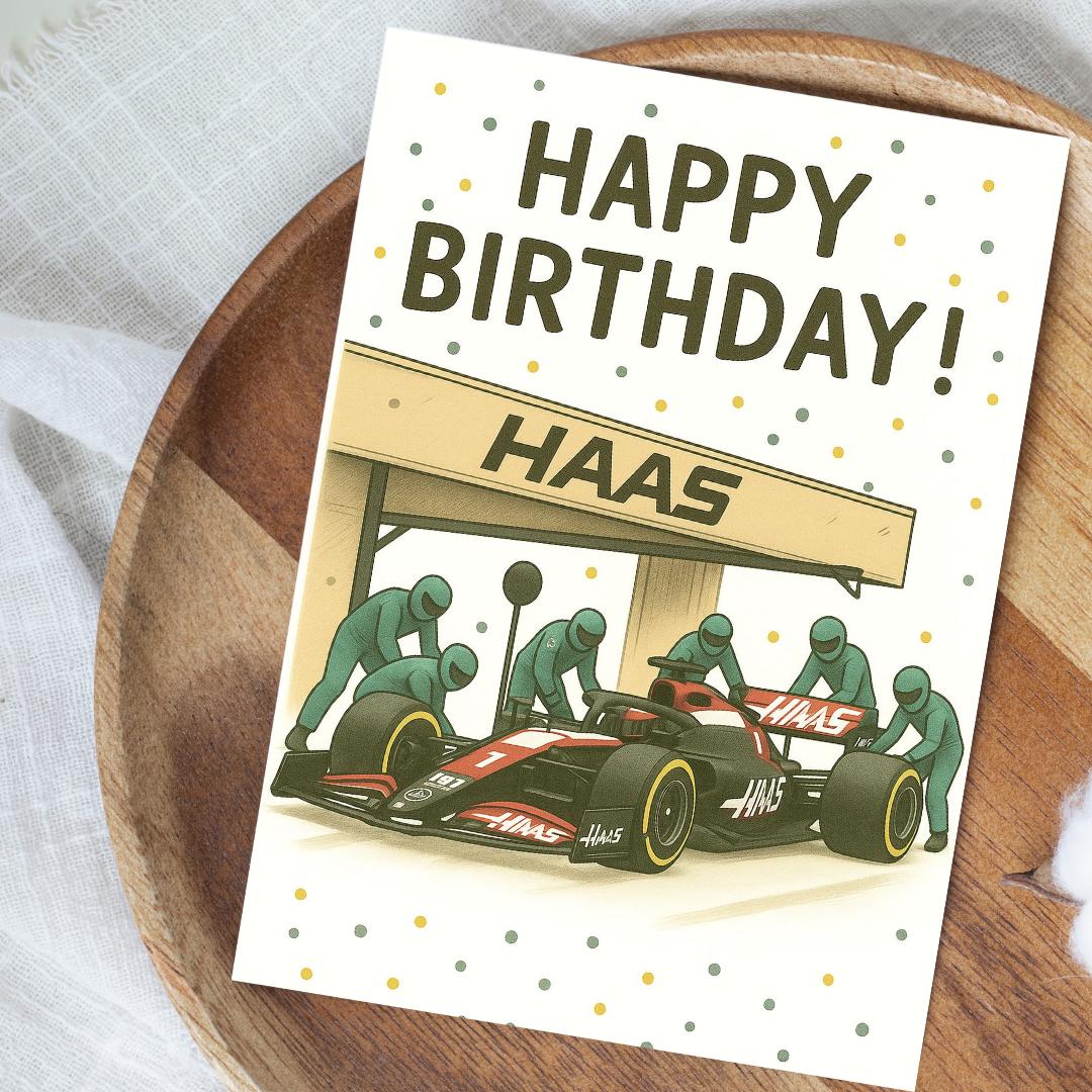 Race Car Birthday Card | Formula 1 Racing Greeting Card | Motorsport Birthday for Him | Red Bull Racing | F1 Fan Gift | McLaren | Ferrari