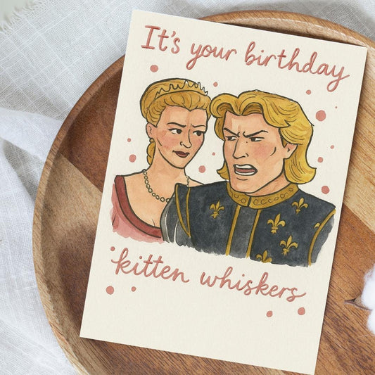 Funny Shrek Themed Birthday Card – Kitten Whiskers  – Shrek Birthday Card – Quirky Birthday Card for Shrek Lovers - Pookie Card