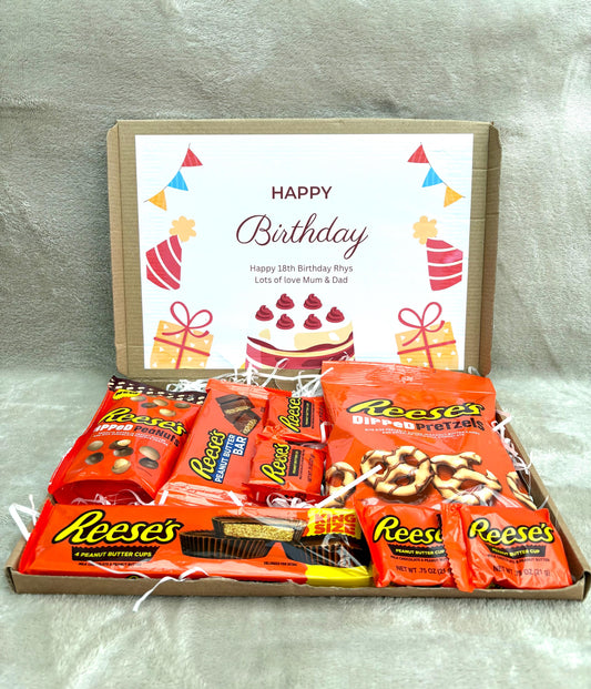 Chocolate Box | Reece’s Chocolate Gift Box | Personalised | Treat Box | Birthday Gift | Special Occasion | Chocolate | Celebration
