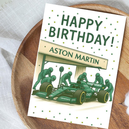 Race Car Birthday Card | Formula 1 Racing Greeting Card | Motorsport Birthday for Him | Red Bull Racing | F1 Fan Gift | McLaren | Ferrari