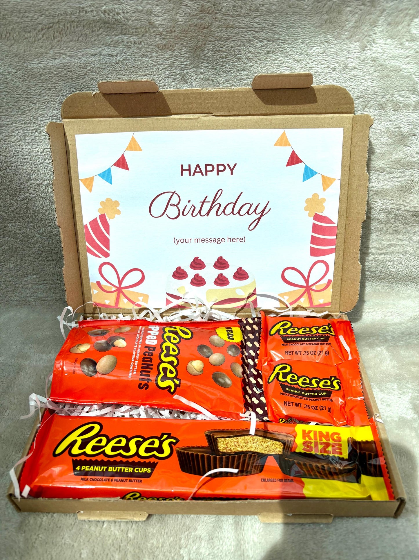 Chocolate Box | Reece’s Chocolate Gift Box | Personalised | Treat Box | Birthday Gift | Special Occasion | Chocolate | Celebration