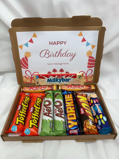 Chocolate Box | Nestle Chocolate Gift Box | Personalised Treat Box | Birthday Gift | Care Package for Her or Him | Special Occasion Hamper
