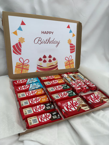 Chocolate Box | Kit Kat Chocolate Gift Box  | Personalised | Treat Box | Care Package Gift | Birthday Gift | Special Occasion | Gift Set
