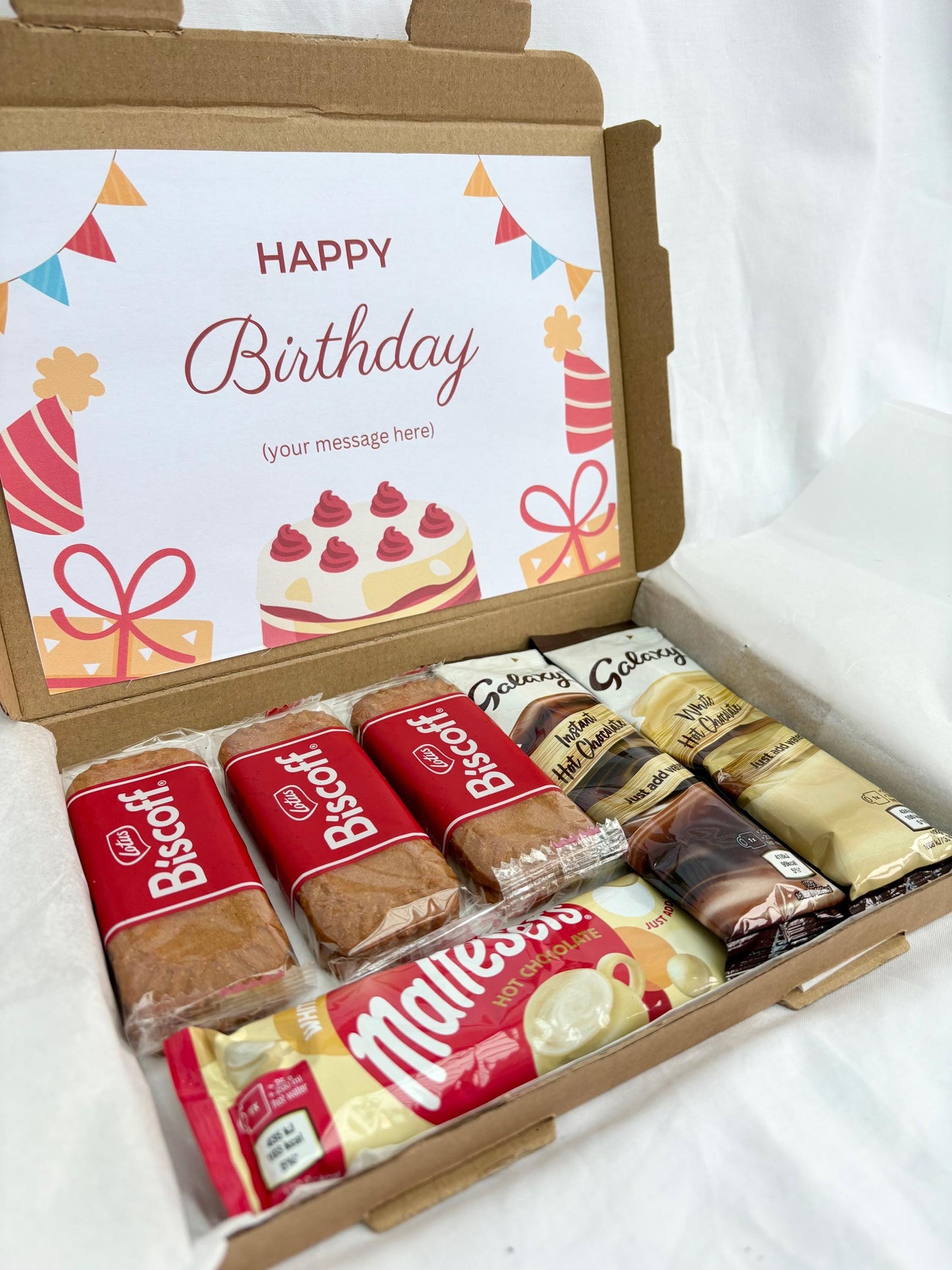 Hot Chocolate Gift Box | Personalised | Treat Box | Care Package Gift | Birthday Gift | Special Occasion | Gift Set | Celebration |