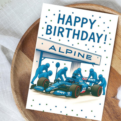 Race Car Birthday Card | Formula 1 Racing Greeting Card | Motorsport Birthday for Him | Red Bull Racing | F1 Fan Gift | McLaren | Ferrari