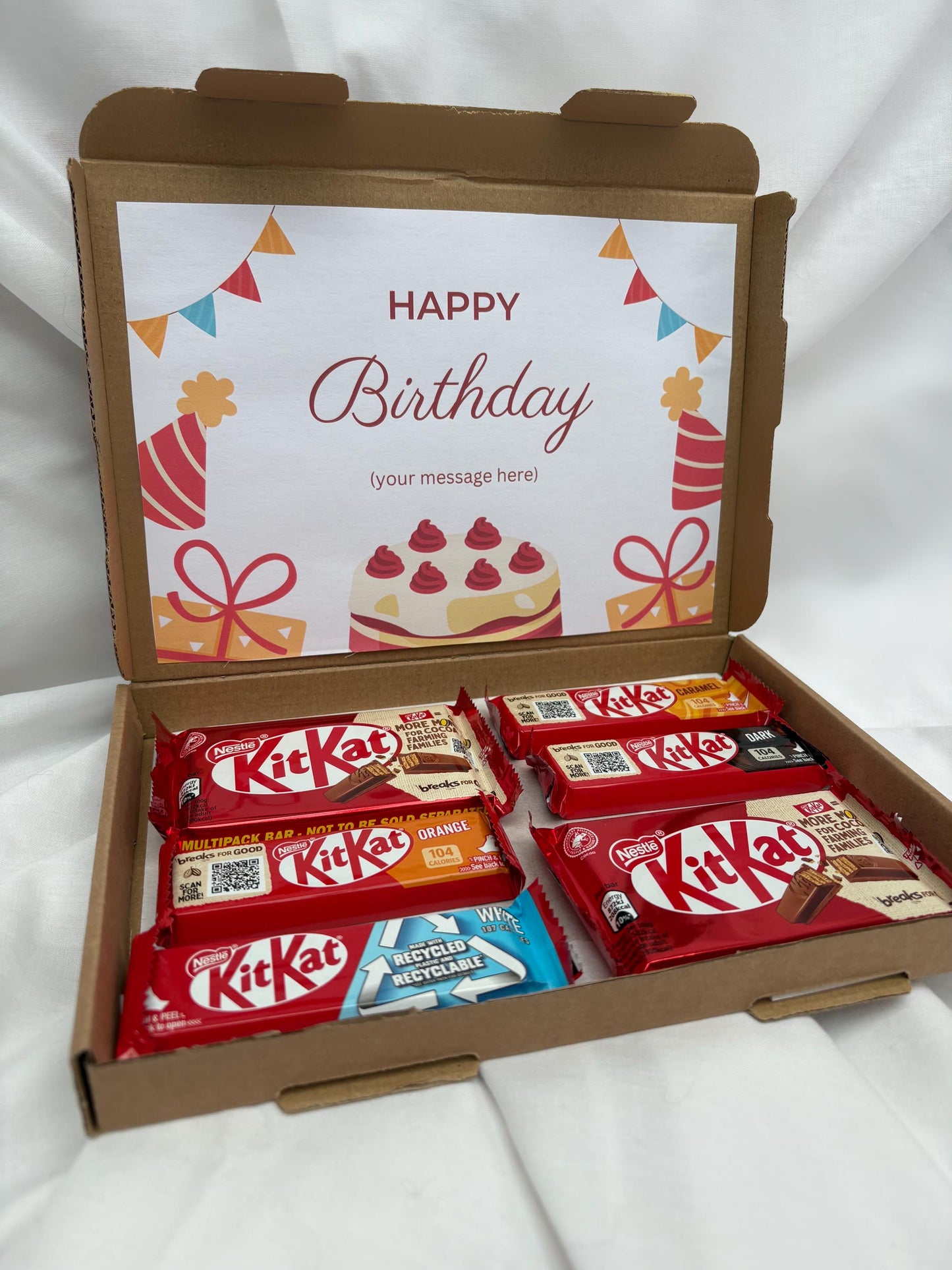 Chocolate Box | Kit Kat Chocolate Gift Box  | Personalised | Treat Box | Care Package Gift | Birthday Gift | Special Occasion | Gift Set