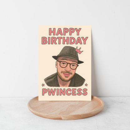 Funny Birthday Card – “Happy Birthday Pwincess” Meme | TiktTok Card for Her, Meme Card, Viral Birthday Card, Princess Birthday Card