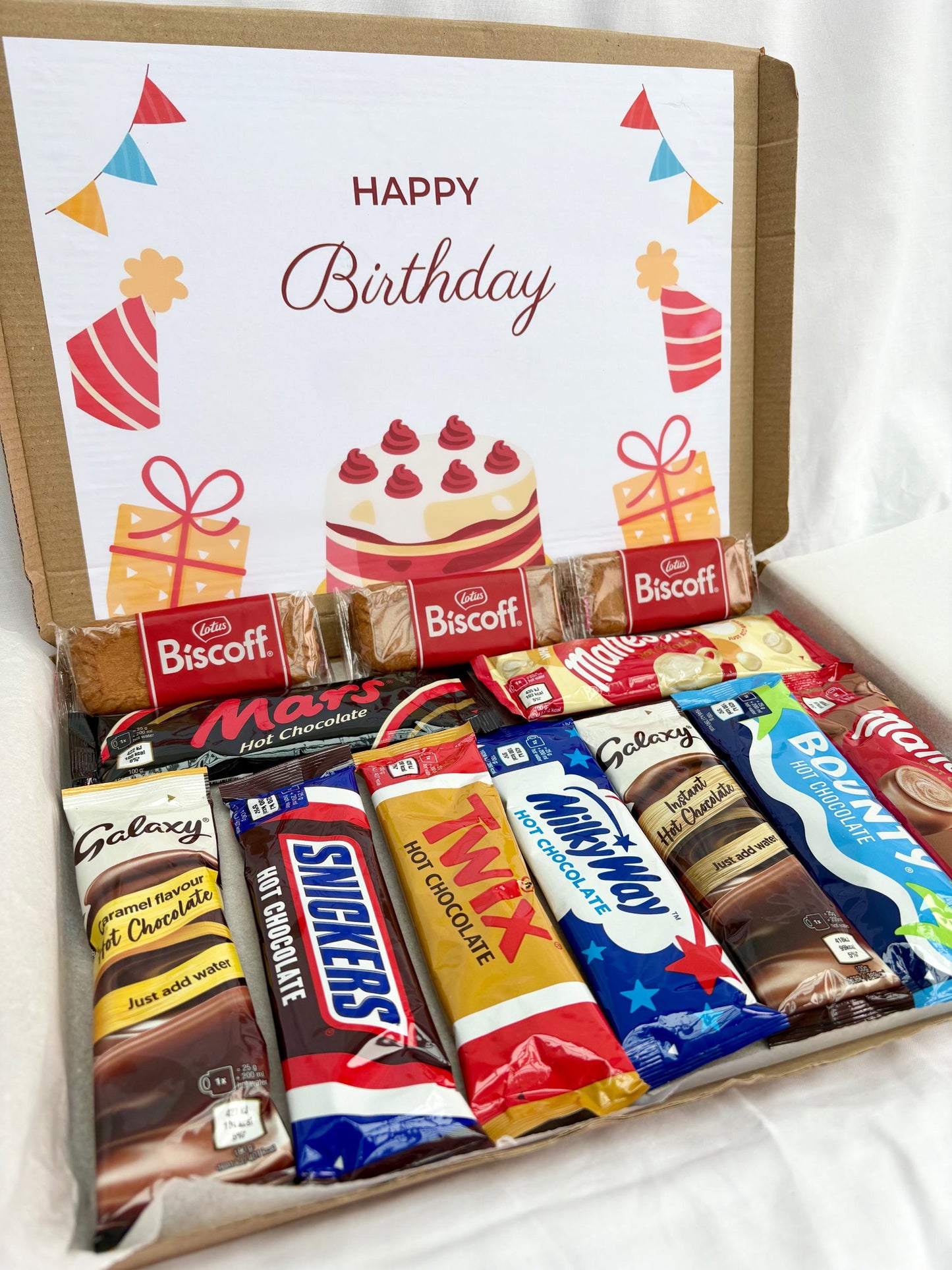 Hot Chocolate Gift Box | Personalised | Treat Box | Care Package Gift | Birthday Gift | Special Occasion | Gift Set | Celebration |