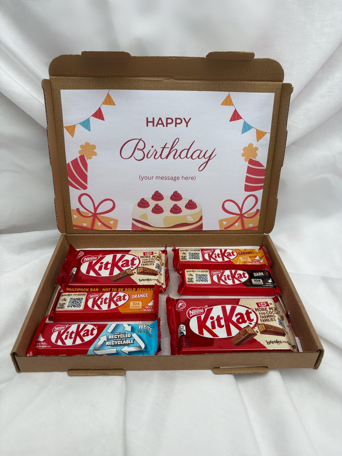Chocolate Box | Kit Kat Chocolate Gift Box  | Personalised | Treat Box | Care Package Gift | Birthday Gift | Special Occasion | Gift Set