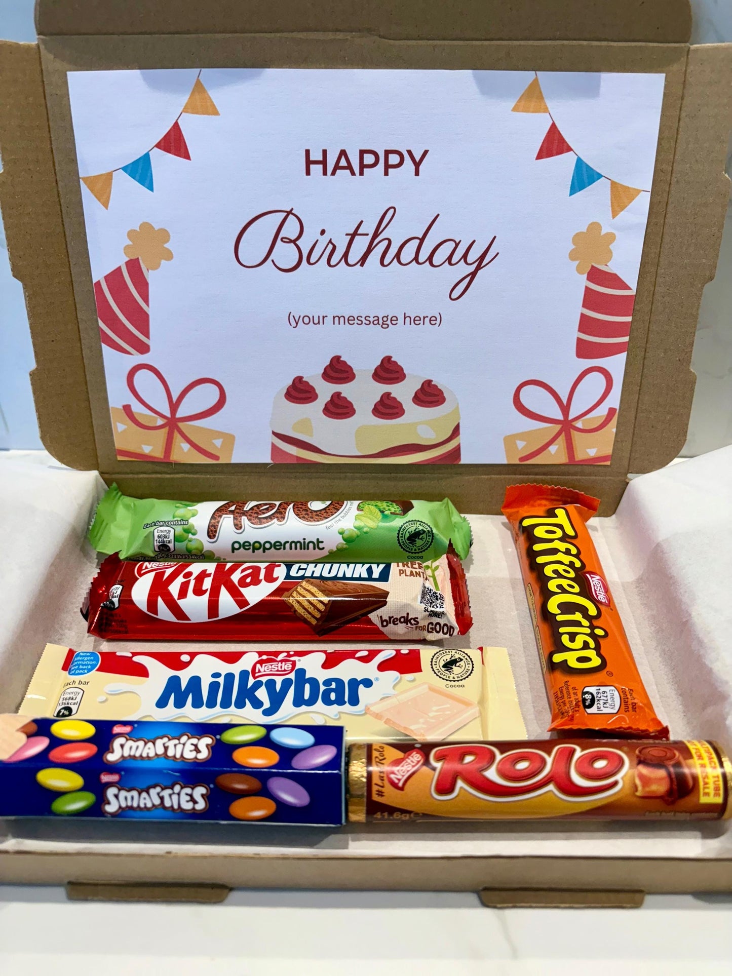 Chocolate Box | Nestle Chocolate Gift Box | Personalised Treat Box | Birthday Gift | Care Package for Her or Him | Special Occasion Hamper